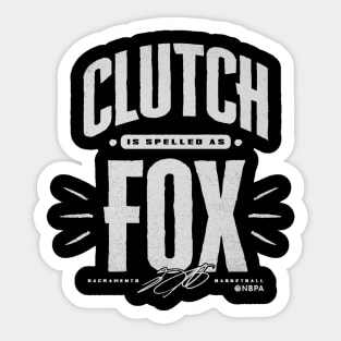 De'Aaron Fox Sacramento Clutch Sticker